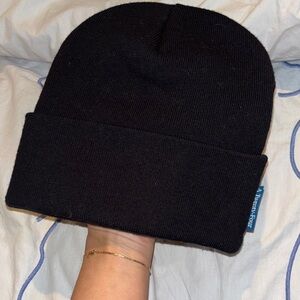Black Knit Beanie Hat